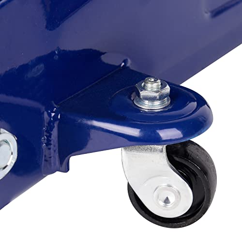 2 Ton Heavy Duty Floor Jack, Lifting Range 5-1/8" to 13",Hydraulic Low Profile Trolley Service Car Jack,4400 lb Capacity,Blue(AA51) - color: Blue, style: 2 ton