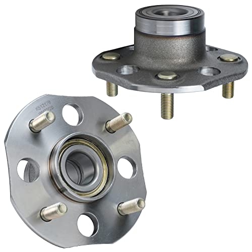Detroit Axle - 2.3L Rear Wheel Bearing Hubs for 1998-2002 Honda Accord 1999 2000 2001 Wheel Bearing Hubs Assembly Set Replacement [Models w/Rear Drum, w/o ABS] - style: 512176 x2/Pair