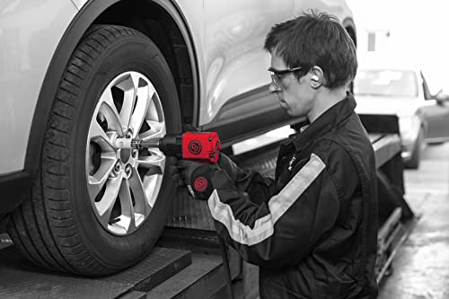 Chicago Pneumatic CP7741-2 Air Impact Wrench (1/2 Inch), 2 Inch Ext Anvil, Air Impact Gun Industrial Repair & Assembly Tool, Pistol Handle, Twin Hammer, Max Torque Output 715 ft. lbf/970 Nm, 10000 RPM - size: 2-Inch Extended Anvil