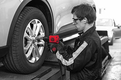 Chicago Pneumatic CP7741-2 Air Impact Wrench (1/2 Inch), 2 Inch Ext Anvil, Air Impact Gun Industrial Repair & Assembly Tool, Pistol Handle, Twin Hammer, Max Torque Output 715 ft. lbf/970 Nm, 10000 RPM - size: 2-Inch Extended Anvil