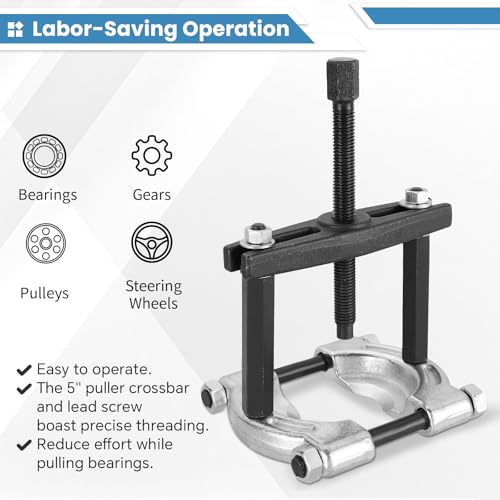 ATPEAM 14pcs Bearing Separator Puller Set 2" and 3" Heavy Duty 5 Ton Bearing Puller