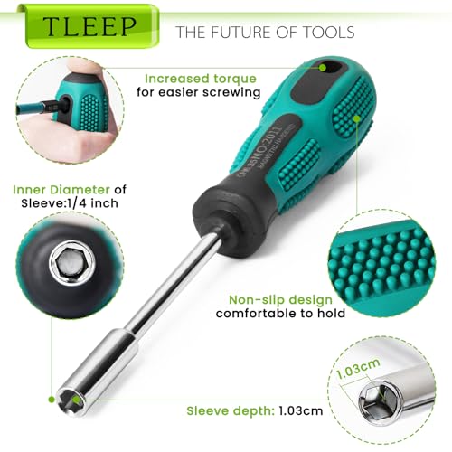 20PCS Impact Drill Allen Key Bit Set 25mm+60mm Long, Hex Bit Set H1.5-H10 Metric Impact Screwdriver Driver Bits, 1/4" Hex-Shank S2 Steel with Magnetic Bit Holder & 196mm Handle Screwdriver - style: Set 4: Metric 20Pcs, 25MM and 65MM