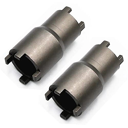20mm 24mm Clutch Lock Nut Removal Tool,4-Pin Spanner Socket Wrench | For Motorcycle ATV Dirt Bike (2PCS) - style: 2PCS Clutch Tool