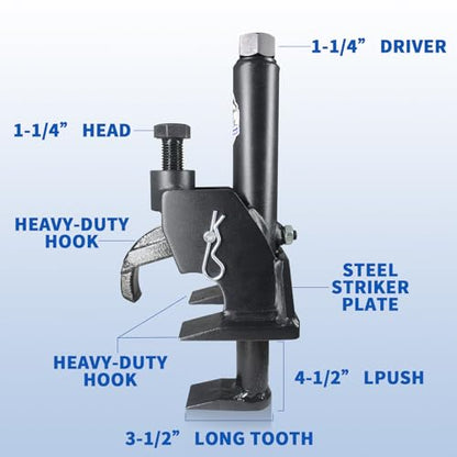 HKTE Manual Tire Bead Breaker Adjustable Hammer Tires Changer Tool for ATVs, Lawnmower Tires, 38" and 42" 14-ply Farm Tractor - color: Manual Tire Bead Breaker