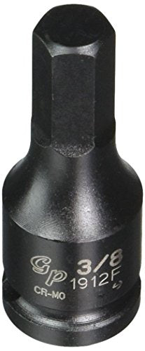 Grey Pneumatic (1912F) 3/8" Drive x 3/8" Hex Driver Socket - style: 3/8" Hex Driver