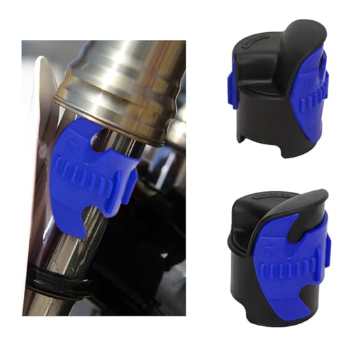 2 PCS Motorcycle Fork Seal Cleaner Tool, 45-55mm Motorcycle Shock Absorber Fork Seal Mate Tool, Front Fork Seal Oil Cleaning Tool for Dirt Bike, Motorcycle Accessories (Blue) - color: Blue, 2PCS