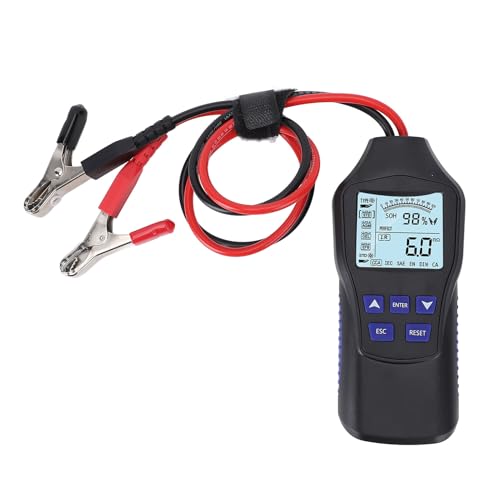Car Battery Tester, 12V 24V Digital Battery Analyzer Automotive Battery Load Tester with LCD Display for Cars Trucks Motorcycles ATVs SUVs Boats Yachts