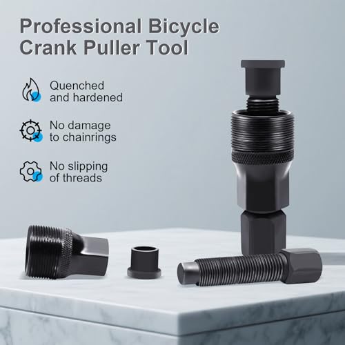 Crank Puller, Bike Crank Removal Tool, Crank Puller Bike Tool for Square Taper and Splined Cranks,Bike Crankset Arm Removal Tool for Maintenance, Repair, Cycling Power Bottom Bracket Tool