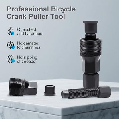 Crank Puller, Bike Crank Removal Tool, Crank Puller Bike Tool for Square Taper and Splined Cranks,Bike Crankset Arm Removal Tool for Maintenance, Repair, Cycling Power Bottom Bracket Tool