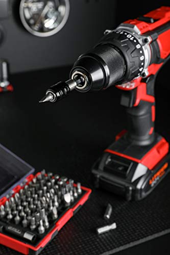 ARES 36000 - One Touch Bit Holder - One Touch Mechanism Makes Bit Change a Breeze - Works With All 1/4-Inch Drive Bits - size: One Touch Bit Holder
