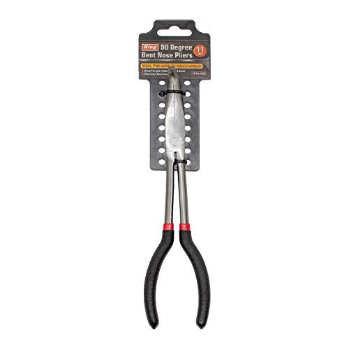 KING 11-Inch Long Reach 90-Degree Bent Long Nose Pliers