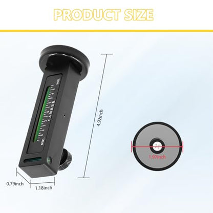 Car Adjustable Magnetic Gauge Tool, Vehicle Wheel Camber Castor Pillar Strut Alignment Tool, Magnetic Automotive Castor Gauge, Universal for Truck SUV RV Tyre Repair (Black) - color: Black