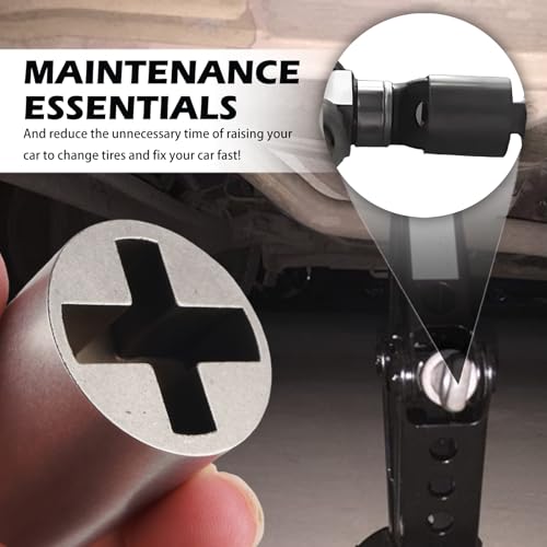 3PCS Scissor Jack Adapter for Hand Drill,Heavy-Duty Scissor Jack Drill Adapter for Lifting Car Jacks,Universal Automotive Tools Socket Converter for Scissors Jacks for Car