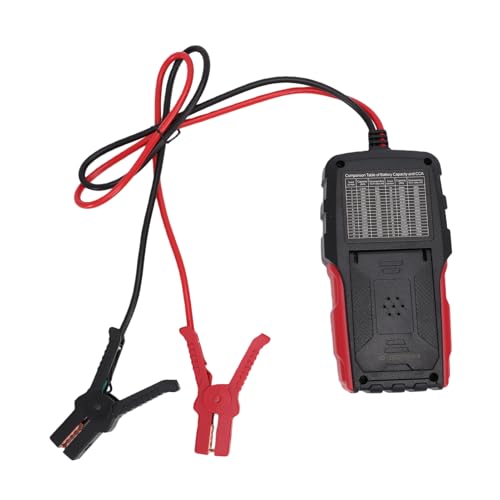 Digital Battery Analyzer with Backlight CCA Tester for Batteries, Bad Contact Alert, Onekey Precise Testing, Portable Car Battery Life Checker for Outdoor Repairs