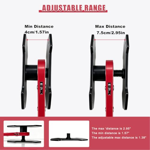 360° Brake Caliper Compression Tool,2 Large Steel Plates & 4 Caliper Hooks,Brake Caliper Press for Car,Truck,SUV
