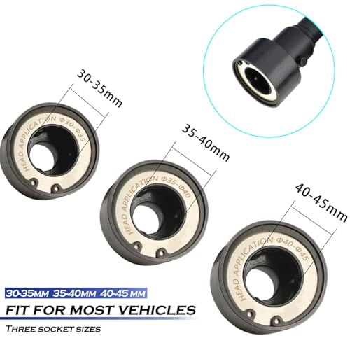 DPTOOL Inner Tie Rod End Removal Tool Kit, Axial Steering Ball Joint Puller Remove Install, 30-35mm 35-40mm 40-45mm 1/2" Drive Inner Rod Steering Rack Knuckle Tool for Car Track