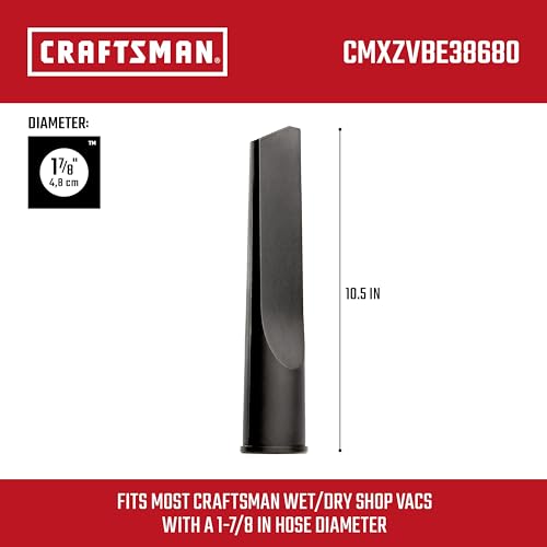 CRAFTSMAN CMXZVBE38680 1-7/8 in. Crevice Tool Wet Dry Vac Attachment - size: Crevice Tool