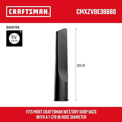 CRAFTSMAN CMXZVBE38680 1-7/8 in. Crevice Tool Wet Dry Vac Attachment - size: Crevice Tool