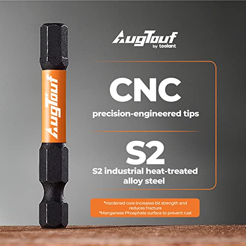toolant 3mm S2 Steel Impact Hex Head Allen Wrench Drill Bits Set, 10pcs, 1/4" Hex-Shank, 2" Long, CNC Machined Tips with Magnetism - size: 3mm(10pcs)