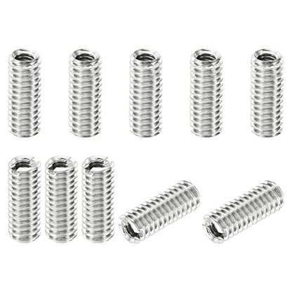 PATIKIL Thread Adapters Sleeve Reducing Nut, 10 Pcs M4x0.7 Male to M2.5x0.45 Female Repairing Insert Nut Screw Reducer Stainless Steel Fastener 10mm - size: M2.5xM4x10mm