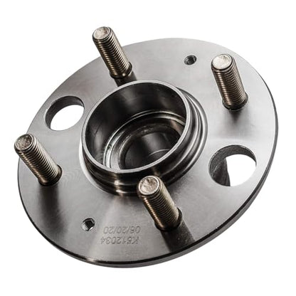 Detroit Axle - Pair Rear Wheel Bearing and Hubs Assembly with 4-Lug for Honda Civic 1992-1995/1999-2000, Civic del Sol 1993-1997 & Acura Integra 1994-1997, with Rear Disc, 512034 - style: 512034DA x2/Pair
