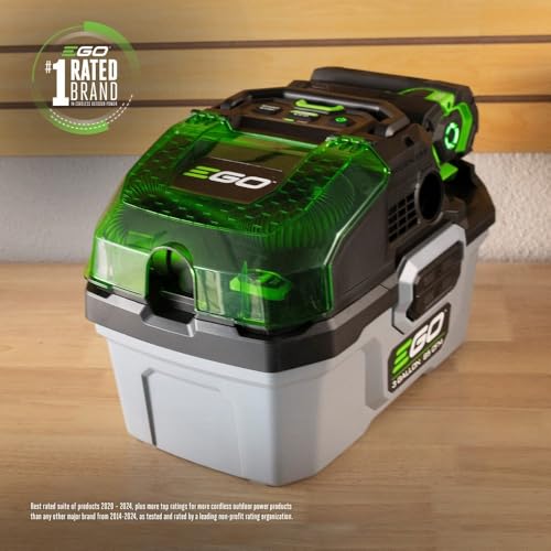 EGO Power+ Shop Vacuum Wet Dry, Car Vac, Compact Portable Cordless Cleaner, 3 Gallon 85 CFM, Battery and Charger Not Included - WDV0300 - style: 3 Gallon Wet/Dry Vacuum (No Battery/Charger)