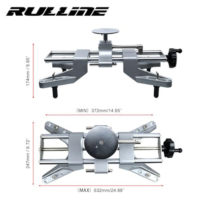 RULLINE Wheel Alignment Tool – Camber Gauge for 11-25" Rims | Magnetic camber gauge with adapter. Fits 11"-25" rims. Quick & easy DIY alignment checks. Durable steel construction