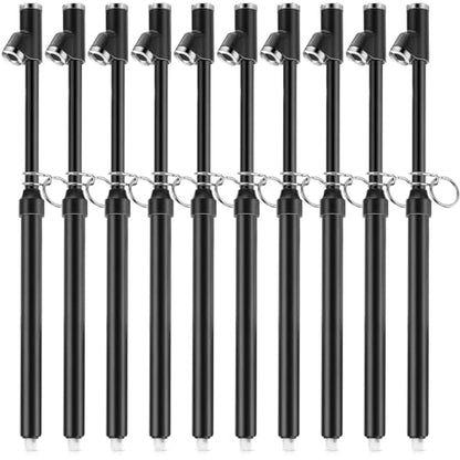 Tallew 10 Pack Dual Head Tire Pressure Gauge Heavy Duty Air Pressure Tire Gauge for Auto Truck Car RV Van Gage Range 10-150PSI, 1-10Bar (Black) - color: Black