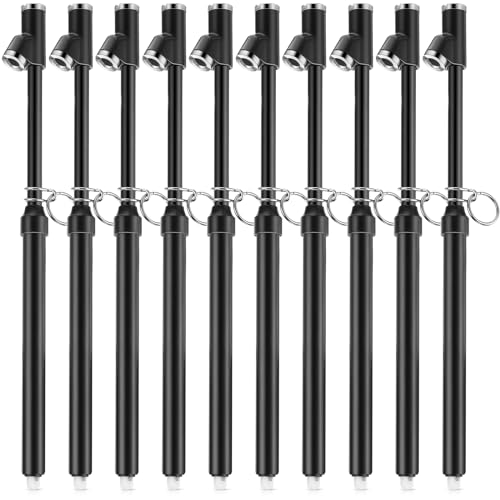 Tallew 10 Pack Dual Head Tire Pressure Gauge Heavy Duty Air Pressure Tire Gauge for Auto Truck Car RV Van Gage Range 10-150PSI, 1-10Bar (Black) - color: Black