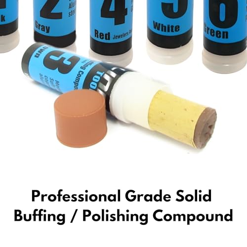 LINE10 Tools 3pk Hard Metal Polishing Buffing Compound Kit 4oz Bar Stainless Steel, Chrome,Iron,Aluminum Mag Automotive Golf Club Restoration Knife Blades Gun Rock Solid Stick Tarnish Scratch Removal - size: 3 Pack, #1|#2|#5