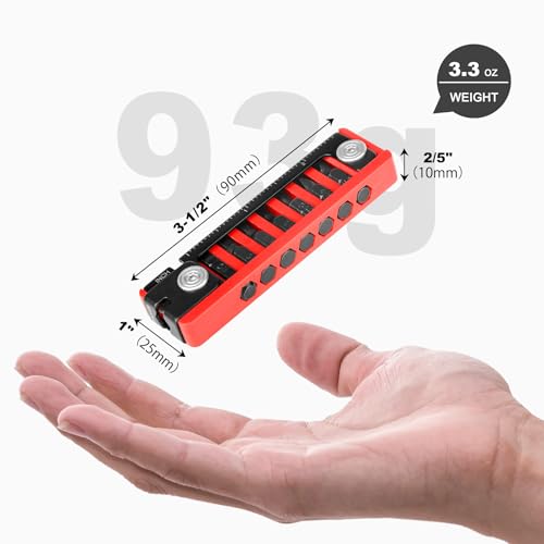 HAUTMEC 7 IN 1 Bike Multitool with Hex Wrenches, Screwdrivers, Ruler, Joint Levers for Bike Repair Tool Kit HT0420 - color: 7-in-1 Mini
