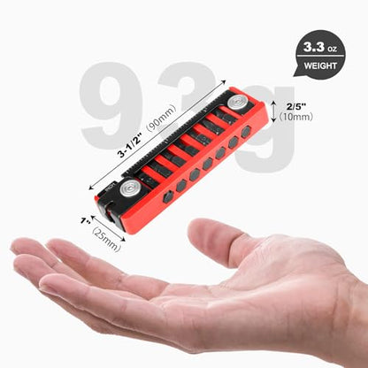 HAUTMEC 7 IN 1 Bike Multitool with Hex Wrenches, Screwdrivers, Ruler, Joint Levers for Bike Repair Tool Kit HT0420 - color: 7-in-1 Mini