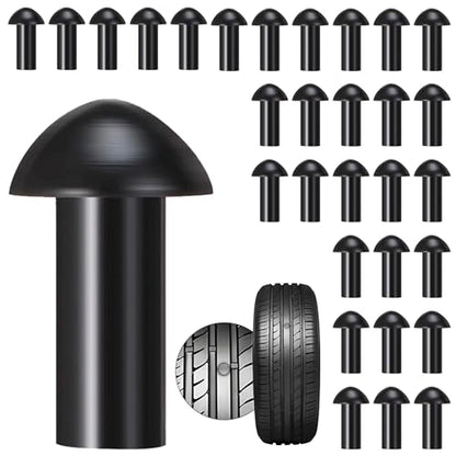 Richcat Tubeless Tire Puncture Repair Kit with Mushroom Plug, Repairs punctures and Flat Tires for Motorcycles, Cars, Trucks, ATVs and Tractors - size: 20Plugs Kit