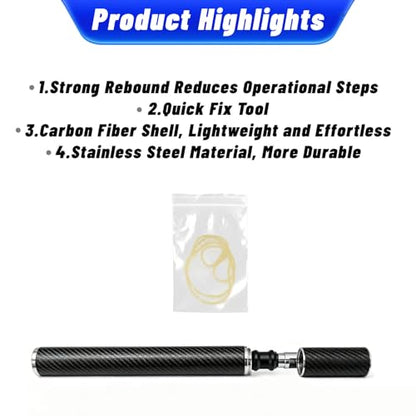 Slide Hammer Dent Puller Professional Dent Repair Tool | Lightweight Carbon Fiber Shell Stainless Steel Shaft Paintless Dent Repair Tool for Auto Car Hail Dent Removal