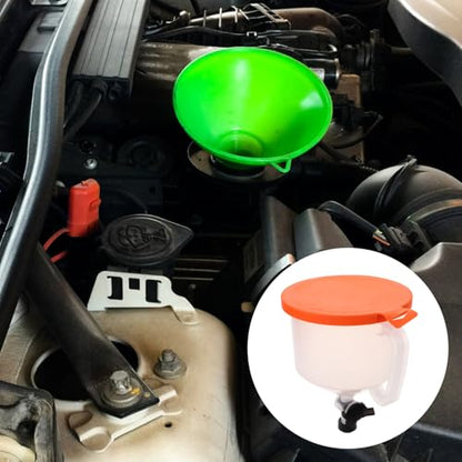 SOLUSTRE 1set Coolant Filling Kit Tools Radiator Funnel Kit Spill Filling Auto Coolant Flush Compatible