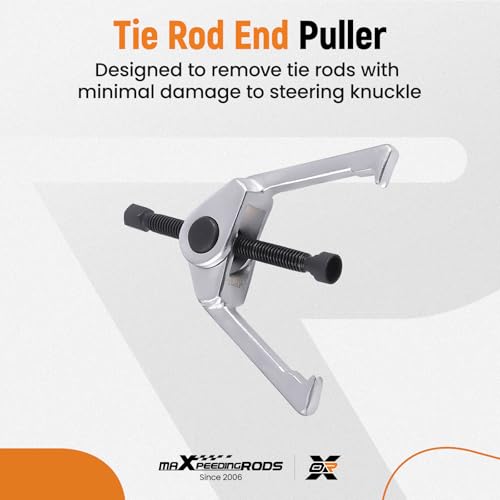 maXpeedingrods 5 Pcs Front End Service Set, 5-in-1 Ball Joint Separator, Pitman Arm Puller, Tie Rod End Tool Set, Splitter Removal Kit for Suspension Maintenance - size: 5 Pcs