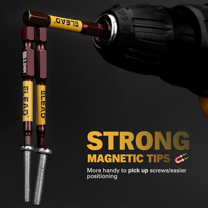 21-Piece 2.5" Allen-Wrench Hex Drill Bit Set, Durable Impact Allen Key Set, Long-Lasting Strong Magnetic Hex Screwdriver Bit Set, SAE & Metric Size, Mechanic Automotive Furniture DIY Home Repairs - style: 21-Piece