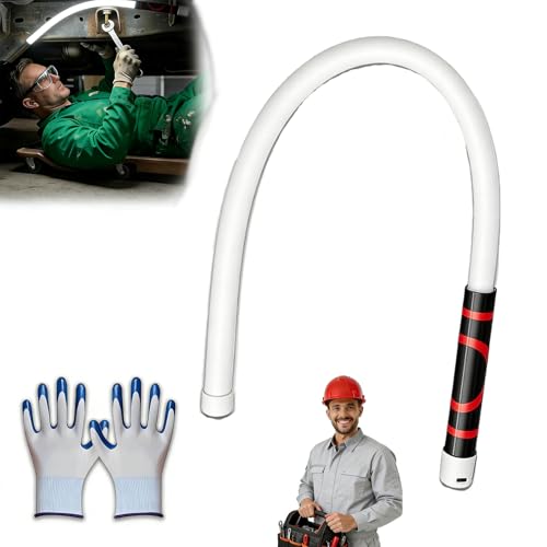 Bendable LED Flashlight Stick, 27" Flexible LED Work Light with Magnetic Base & Hook, 360° Rotatable Rechargeable LED Flashlight Stick for Mechanics, Automotive Repair, Camping, Emergency (1PCS) - color: 1PCS