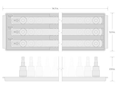 TEKTON 3/8 Inch Drive Impact Bit Socket Set, 32-Piece | SIB91202 - size: (5/32-9/16 in., 4-14 mm, T20-T60), style: Hex and Torx Bit Set