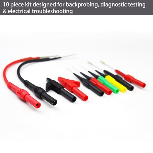 Back Test Probe Kit, Backprobing, Diagnostictesting,Electrical Troubleshooting Automotive Test Lead Kit (ZIBOO 804)