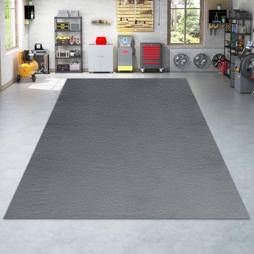 Tangkula 17' x 7.4' Garage Floor Mat, Absorbent Oil Spill Parking Mat for Under Car, Reusable & Washable Garage Flooring Rug, Protects Garage & Shop Floor, Non Slip & Waterproof Backing, Includes Tape