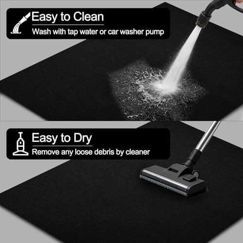 2 Pack 29”x36” Premium Oil Spill Mat, Garage Floor Mat for Under Car, Waterproof Absorbent Maintenance Pads with Rubber Backing Protect Floor from Spills, Oil Drips and Stain