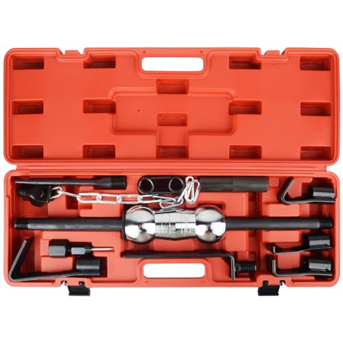 DAYUAN 13Pcs Dent Puller with Slide Hammer Auto Body Repair Tool Kit | Heavy Duty, Most Truck Automotive Dent Remover, Drop-Forged Carbon Steel, Vehicle'S Inside Panels And Upholsteries