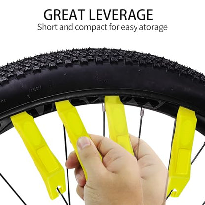 Tire Lever Bicycle Repair Tools Tyre Lever Tire Removal Tool for Tire Removal and Installation, Fits Most Bicycle Tires - color: 2 Pack Yellow