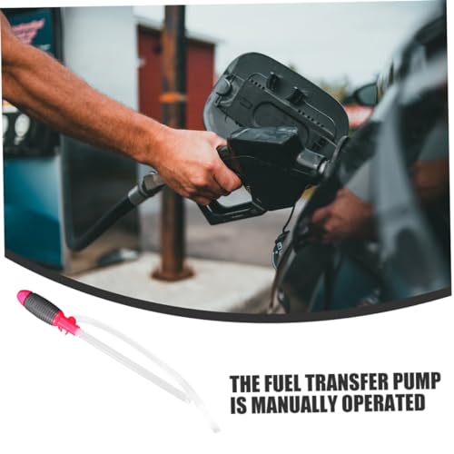 Happyyami Fuel Transfer Pump Kit 2 Pcs Manual Siphon Pump Hose for Oil and Water Heavy Duty Portable for Automotive and Home Use