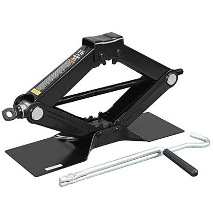 Big RED AT10152BR Torin Steel Scissor Lift Jack Car Kit, 1.5 Ton (3,000 lb) Capacity, Black