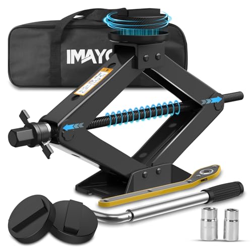 Car Jack Kit for BMW & MINI, 2.5 Ton Scissor Jack for BMW Vehicle with 2PCS Jack Pad, Portable Tire Changing Kit Compatible with B-M-W 1-3-5-7 Series, X-Series