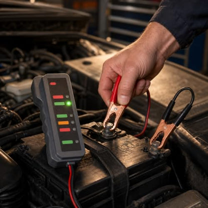 BM310 12V Battery Tester with Alternator Test, Car Battery Load Tester, Automotive Batteries Analyzer for Cars, Trucks, Boats, RV, SUV, Marine with Accurate Readings