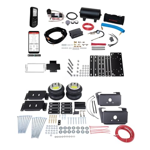 TrendsAuto Firestone Airide Ride-Rite Rear Air Springs Kit & Air Command Dual Wireless App & Remote Extreme Compressor with Tank Kit fits 2010-2026 Ram 4500 5500 Cab-Chassis | TrendsAuto Decal - size: Dual Path (Remote & App)