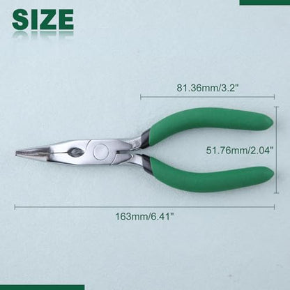 6 Inch Mini Bent Nose Pliers with Cutter Carbon Steel - style: Bent Nose Pliers
